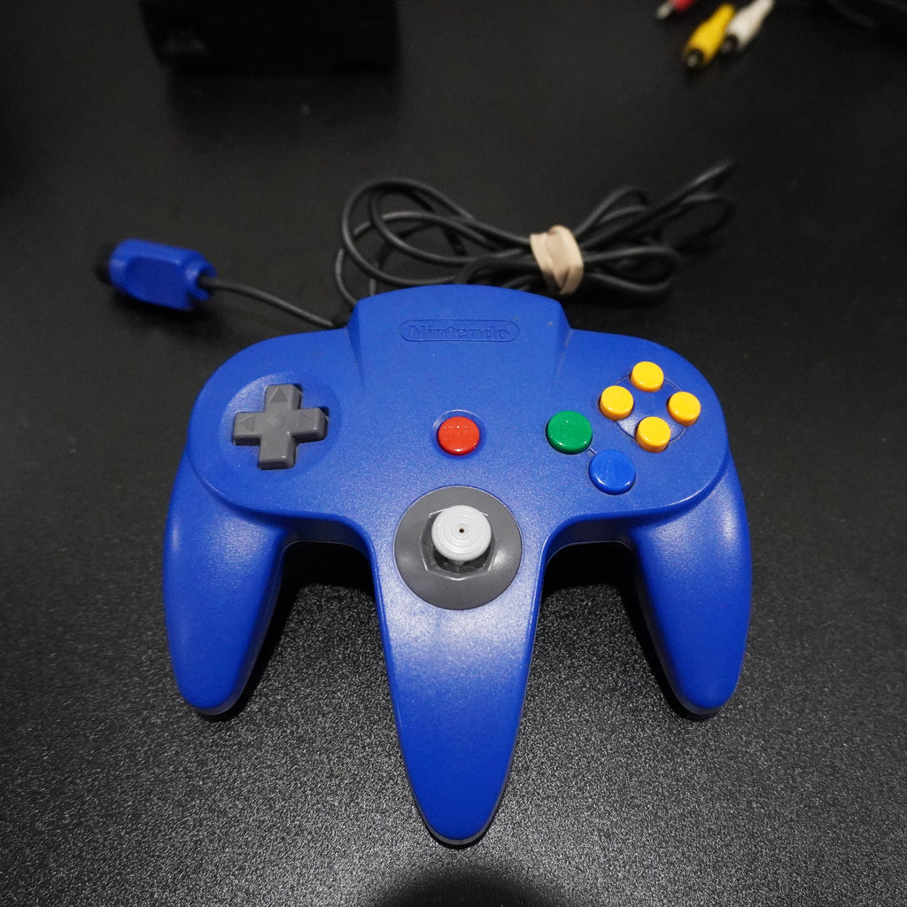 Nintendo 64 (Region Free) w/ Cables + Blue Controller