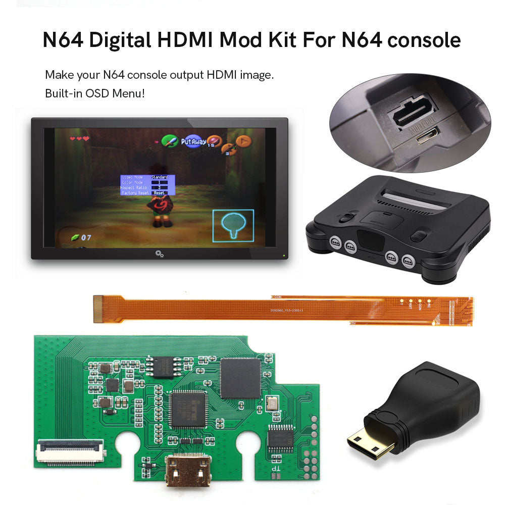 N64 HDMI Install Service (No Cut Version)
